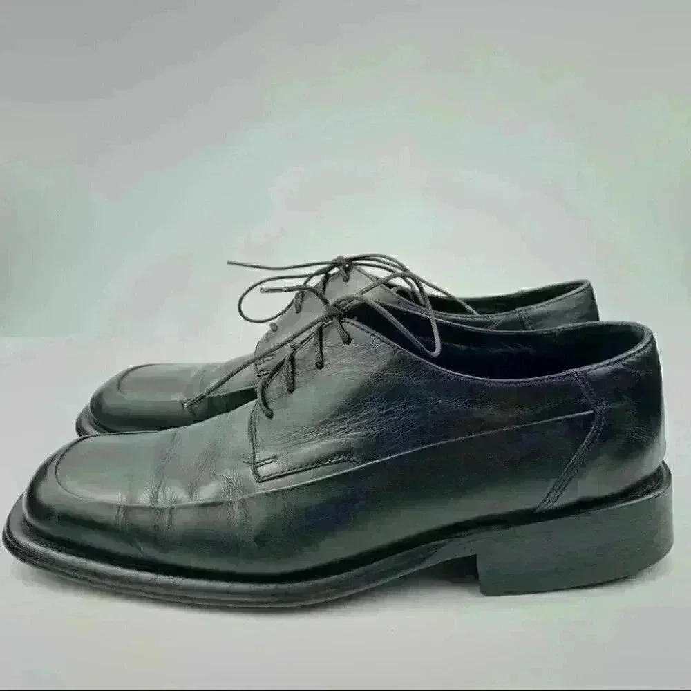 Kenneth Cole dress oxfords 9 black Italian leather